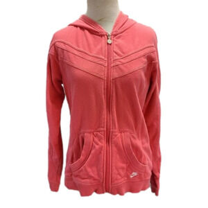 NIKE pink Coral Zip up hoodies